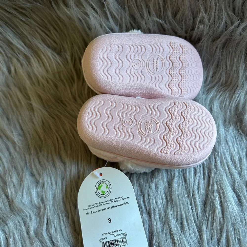 Wonder Nation Slippers Toddler Girl Size 3 
